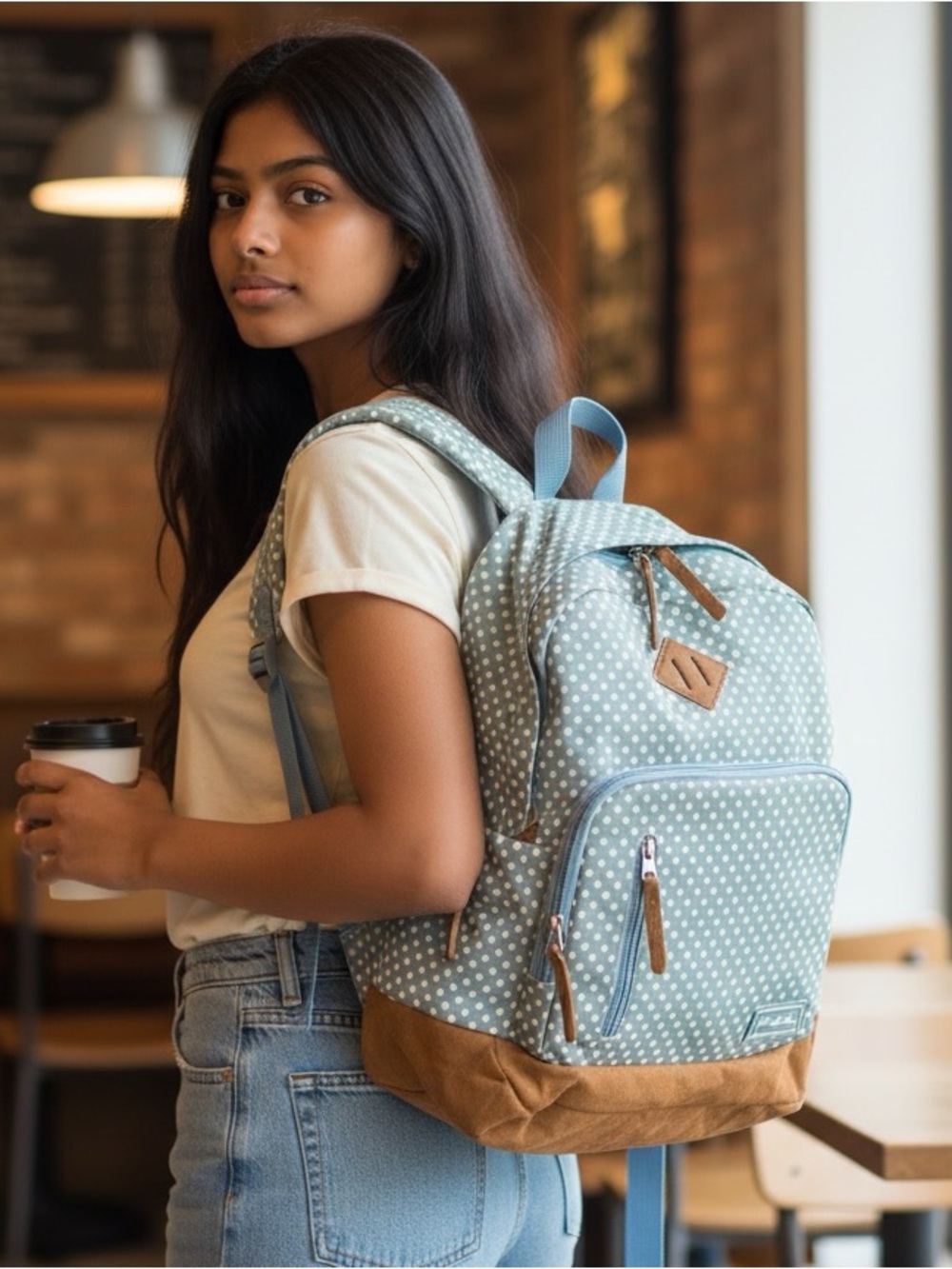 Send Them Back To School In Style!!! Fuel Brand Polka Dot Canvas Backpack